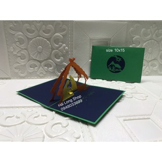 Cầu Nguyện - Noel - Thiệp  3D