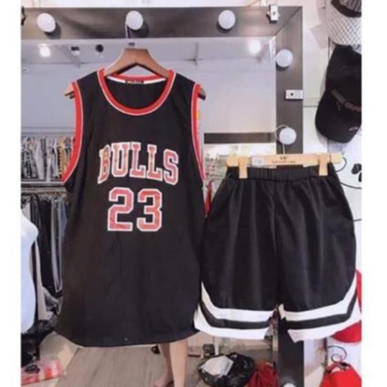 Áo bóng rổ Bulls 23 nam nữ mặc mùa hè, chất liệu cotton organic mềm mịn mát in 3D phong cách Hàn Quốc  ཾ *  ྇  ྇ ་