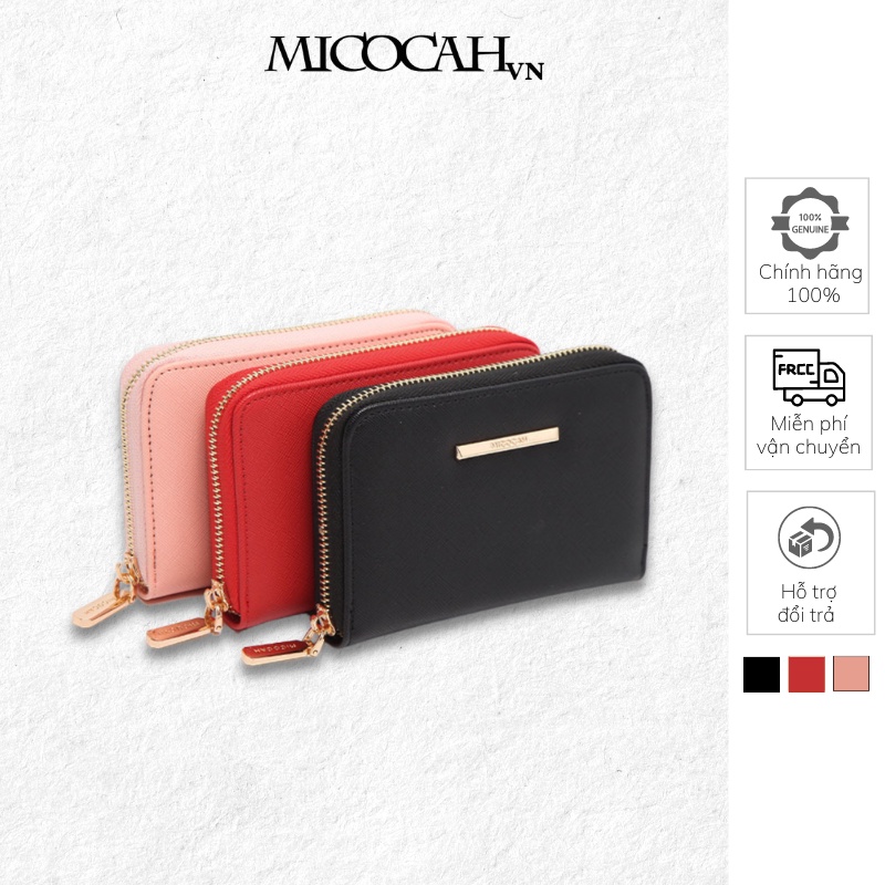 Ví nữ đựng tiền, thẻ cầm tay da cao cấp EL001 Micocah chính hãng