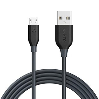 [Freeship toàn quốc từ 50k] Cáp sạc siêu bền ANKER Powerline Micro-USB 1.8m cho Android (Xám)