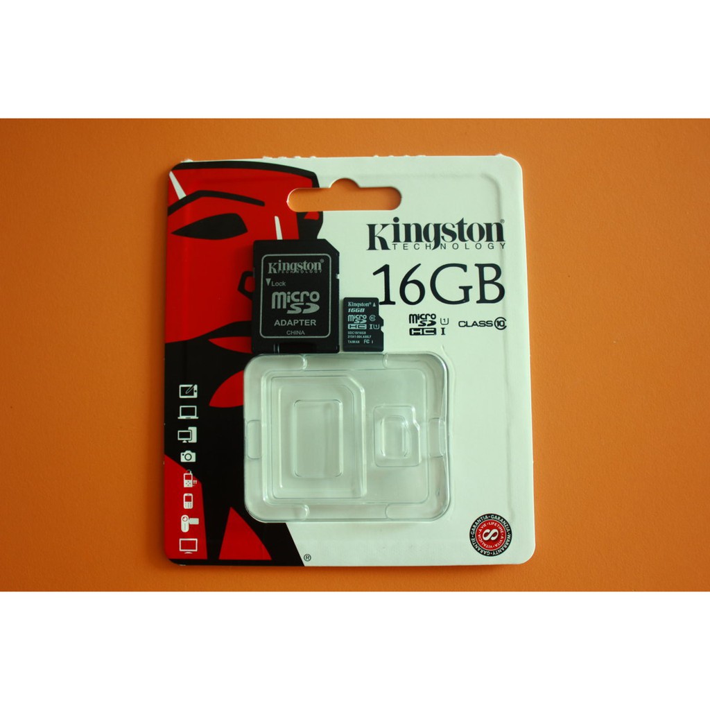 Thẻ nhớ MicroSD Kingston 16BG Box Class 10