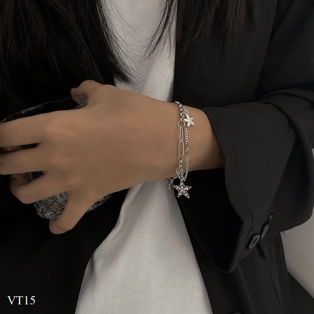 Vòng tay đính sao xen kẽ VT15 Maycorner