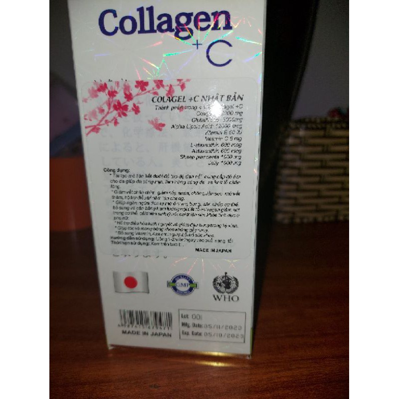 Viên uống đẹp da Collagen +C Glutathione Neocell 42000mg
