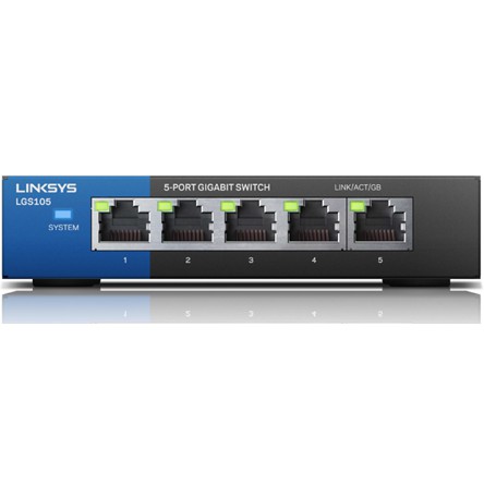 Linksys Switch 5 Port Gigabit -LGS105- Hàng Chính Hãng