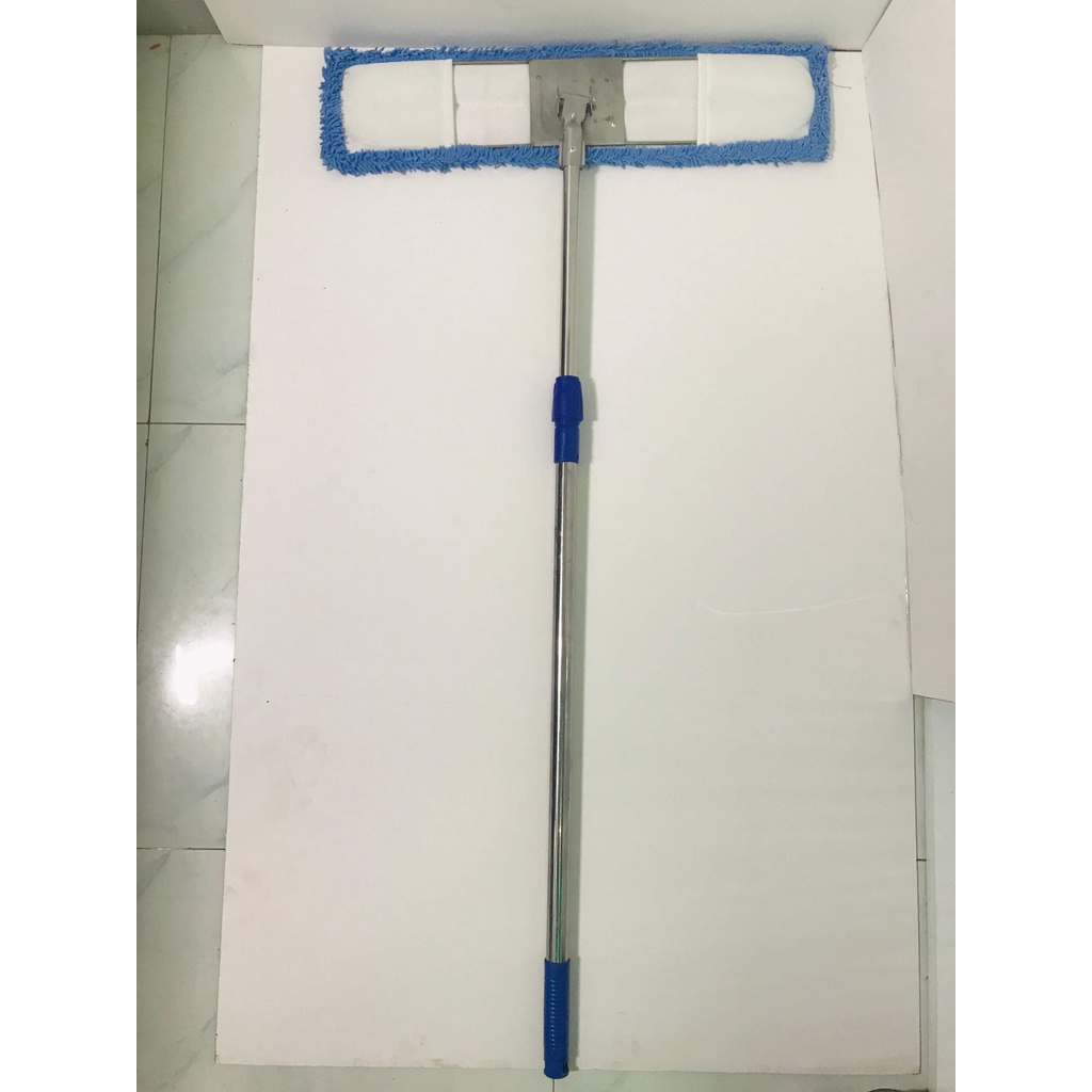 Cây Lau Nhà Inox Bẹ San Hô, Bảng Dài 60 cm, Có Tăng Đơ Dùng Trong Công Nghiệp