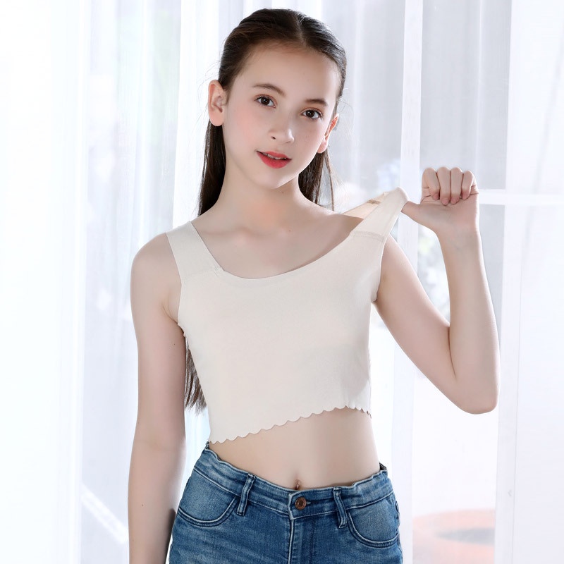 Áo Lót Bảo Hộ Phong Cách Mùa Hè Thoáng Mát Tiện Lợi Cho Bé Gái 9-17 Tuổi