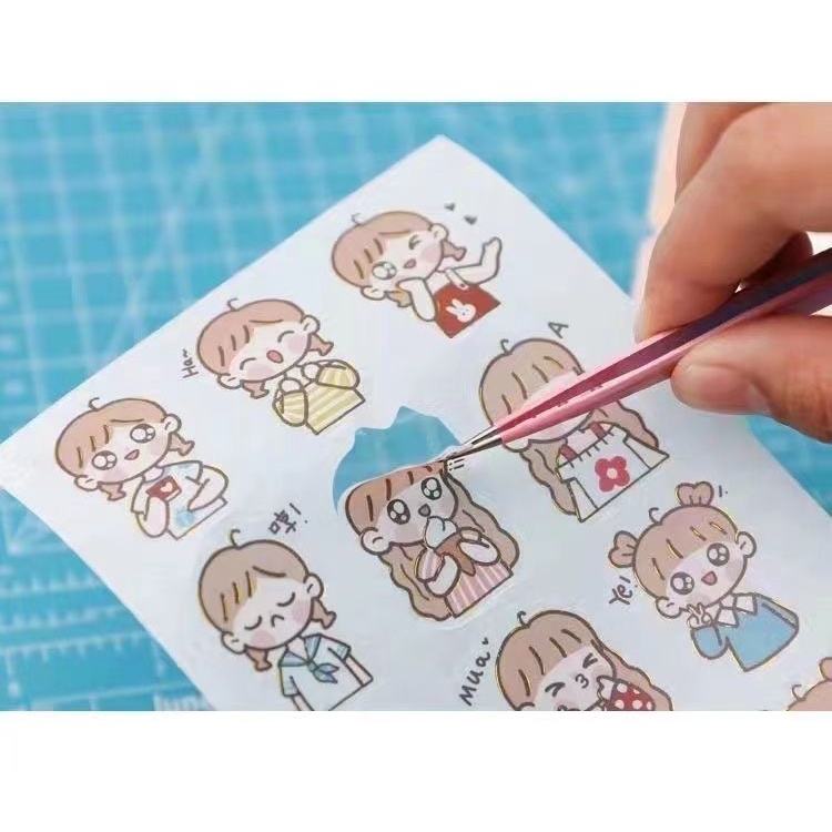 Nhíp Gắp Sổ Tay Bằng Thép Không Gỉ Màu Sắc Ngọt Ngào