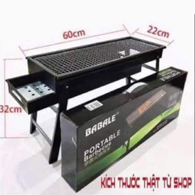Bếp nướng than hoa loại dài, vuông, Bếp nướng ngoài trời cao cấp nhỏ gọn tiện ích.