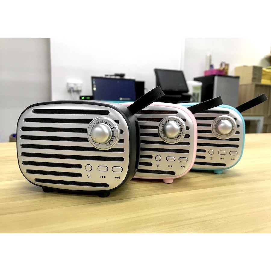 [ChínhHãng]Loa Bluetooth CR-X64 ( Mẫu Đài FM ) chính hãng nhập khẩu, chất lương âm thanh chuẩn, bass cực căng tại TPHCM