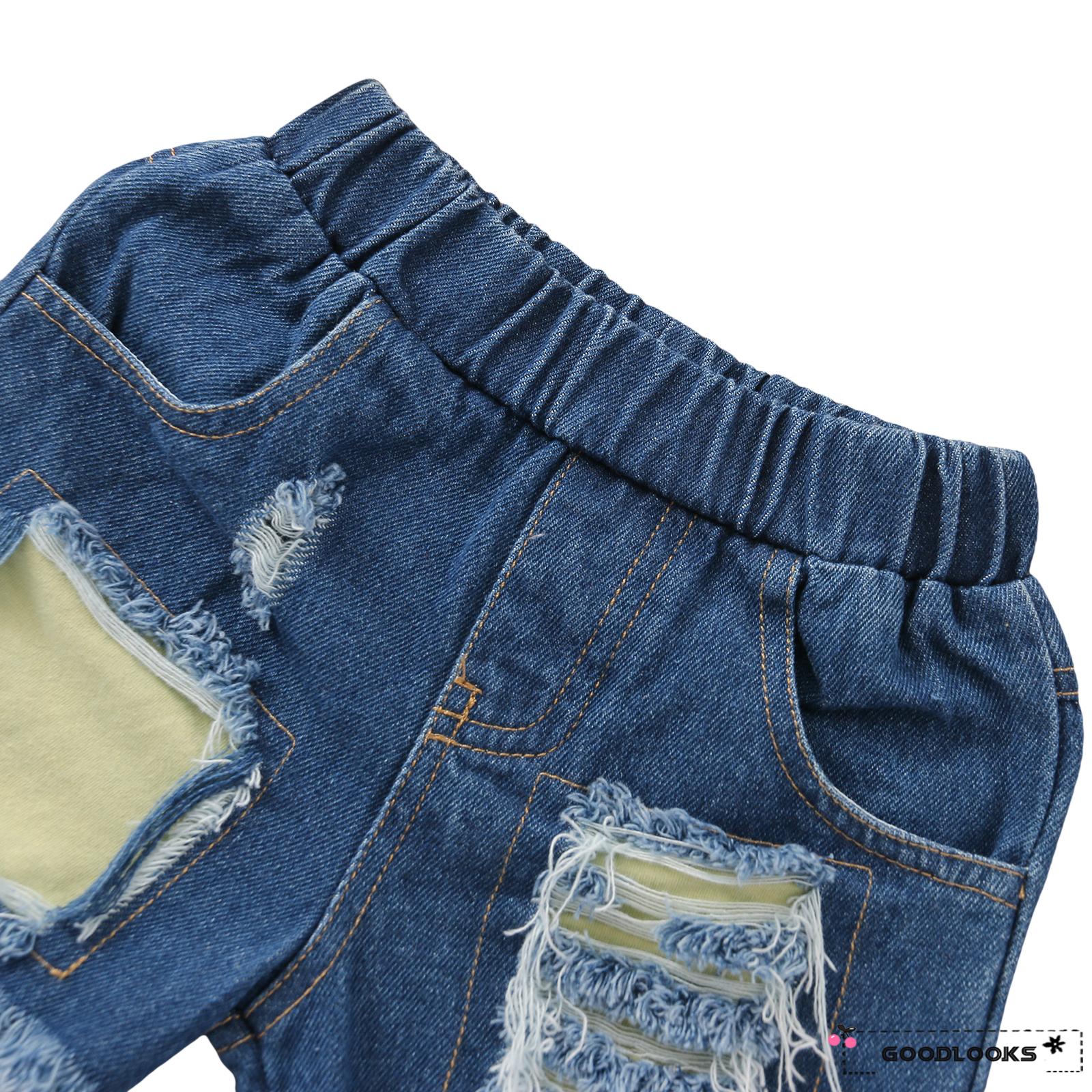 Set Áo Yếm Hở Lưng + Quần Short Jean + Băng Đô Thời Trang Cho Bé Gái