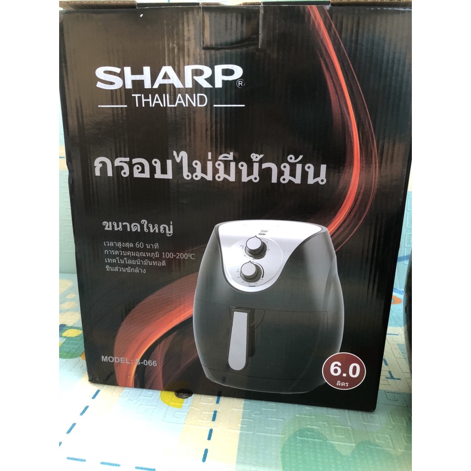 Nồi chiên Không dầu Sharp 6L Xuất xứ Thái Lan Chiên giòn rụm Hạn chế dầu mỡ tốt cho sức khỏe Dễ sử dụng Bảo hành 12th