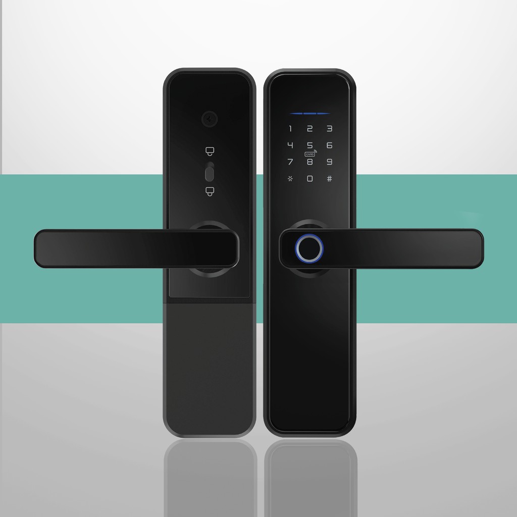 Khoá cửa thông minh AZ Smart X5 thẻ từ, Vân tay, mật mã và app, chính hãng bảo hành 12 Tháng