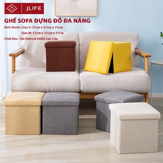 Thùng đựng quần áo jlife hộp đựng quần áo kiêm ghế ngồi chắc chắn tiện lợi