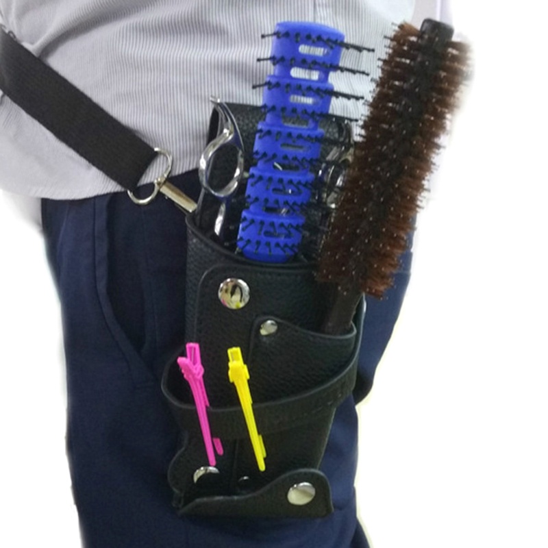 Túi Da PU Đựng Kéo Cắt Tóc Tạo Kiểu Tiện Dụng