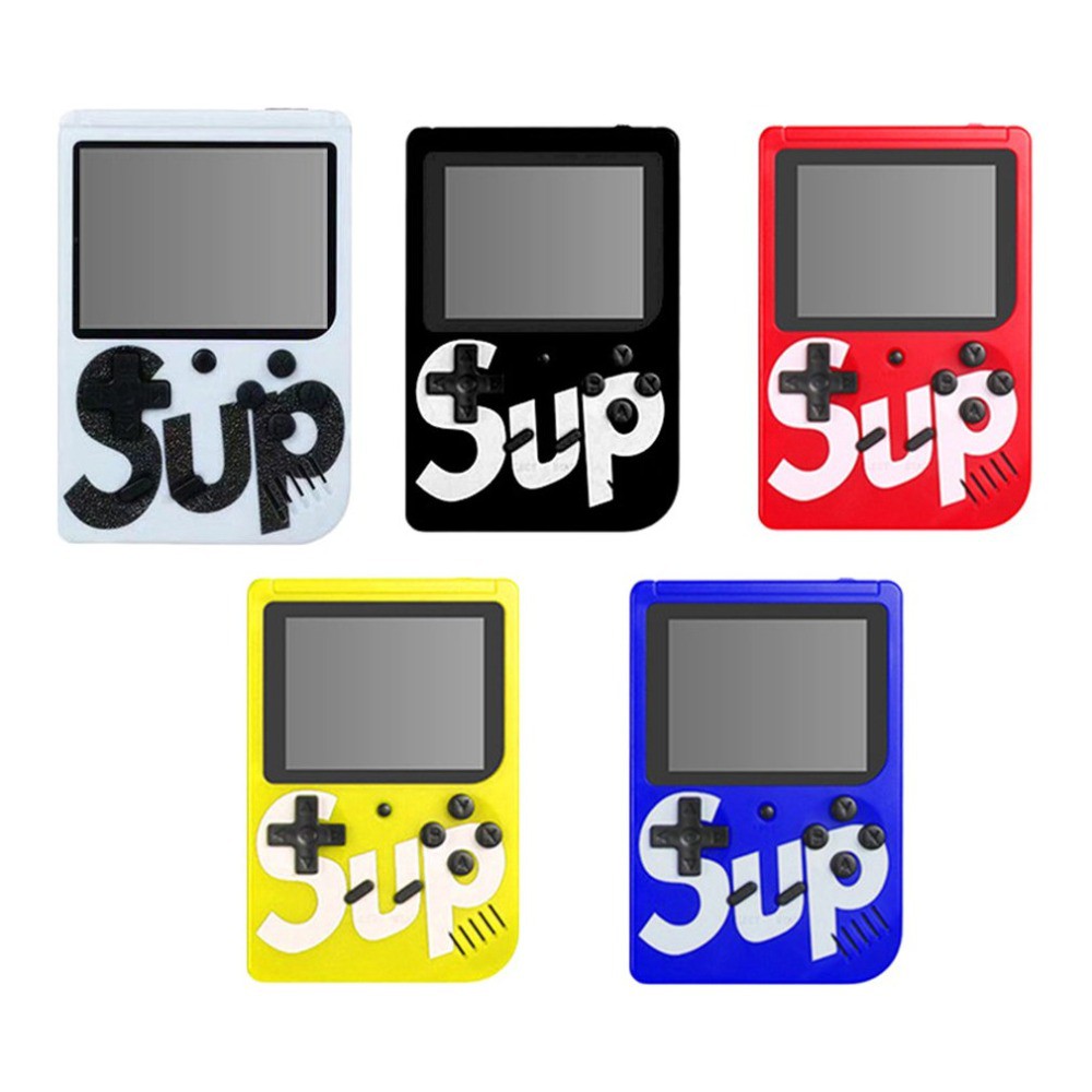 Máy chơi game cầm tay di động gồm 400 trò chơi FC tích hợp sẵn đĩa đơn SUP nhân đôi phong cách cổ điển cho trẻ em