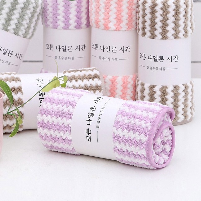 Khăn mặt lông cừu hàn quốc cao cấp kích thước 30x50cm