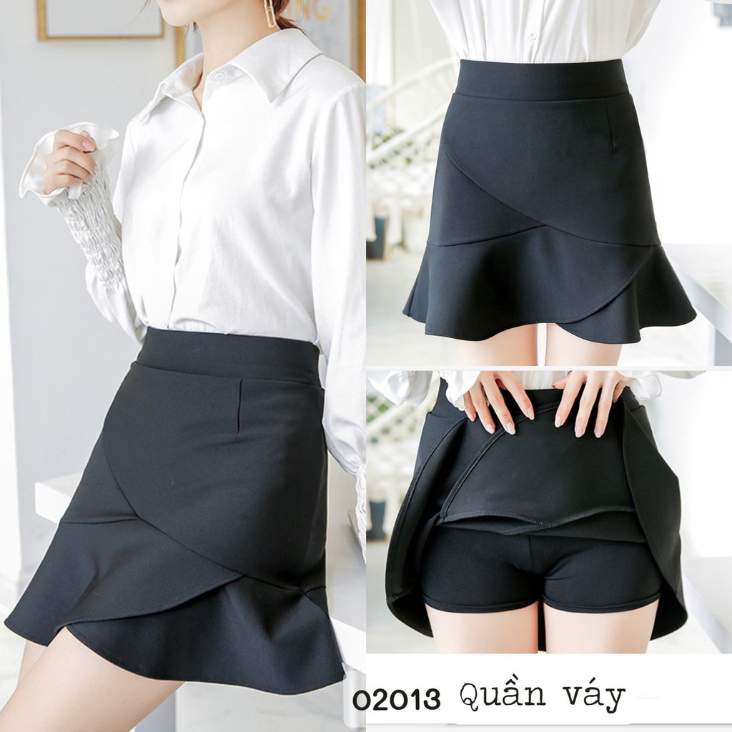 Quần Váy BIG SIZE kiểu đuôi cá xéo - váy công sở QV.QC 02013