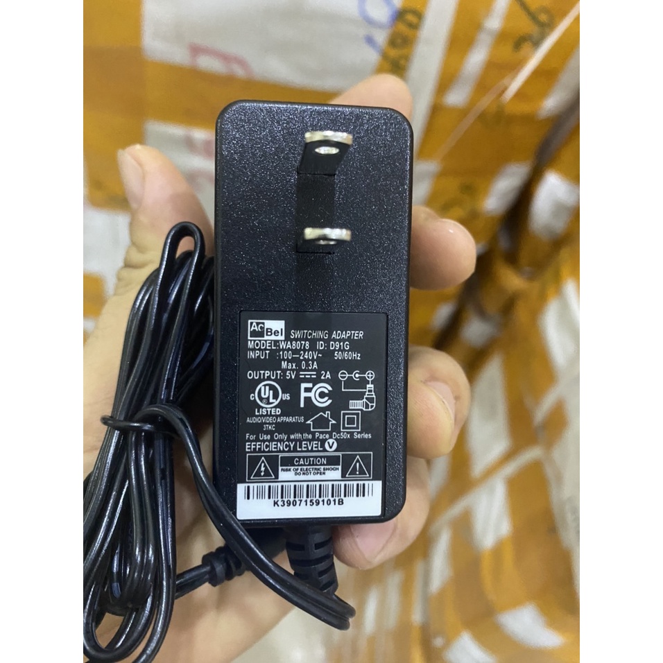 Nguồn 5v 2a Linpech chân to - chân kim cho  tvbox, đầu kỹ thuật số.