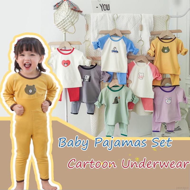 Bộ đồ ngủ lưng cao họa tiết hoạt hình dễ thương cho bé