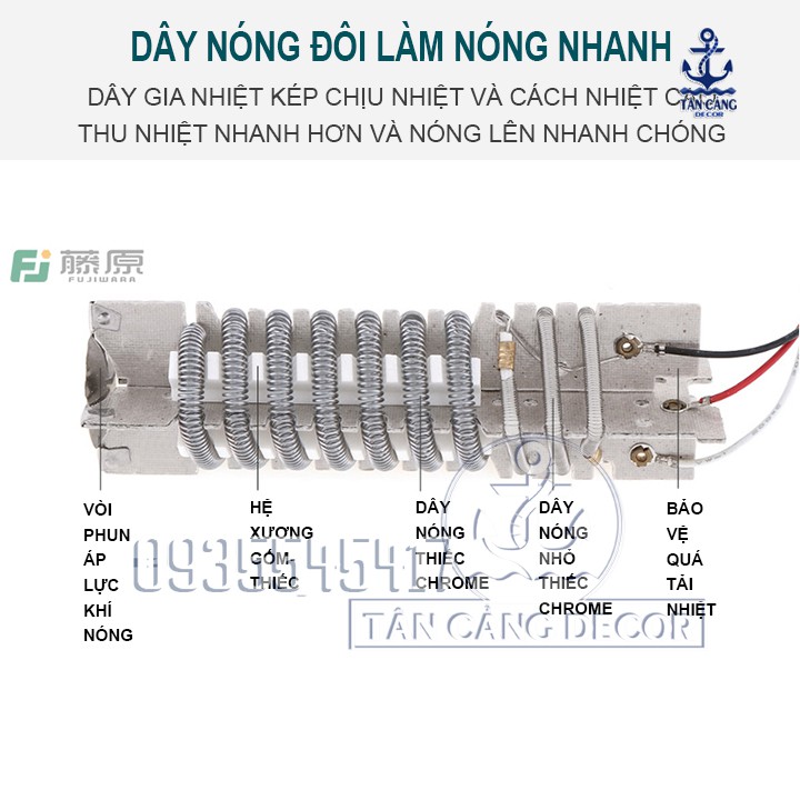 Máy thổi nhiệt Fujiwara FUJ5100