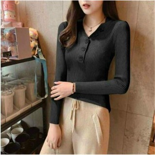 áo len dài , cổ v, có cúc chất đẹp