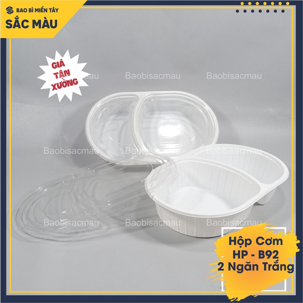 Sét 20 Hộp nhựa 2 ngăn cao cấp B92