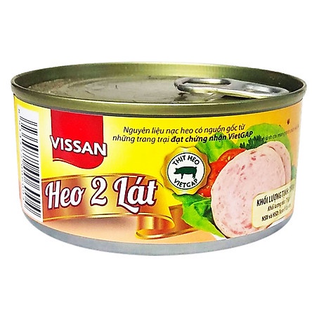 Combo 21 hộp Heo 2 Lát Vissan Hộp 150G