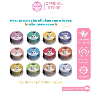 Pate sữa dê KitCat Goat Milk dành cho mèo 70g