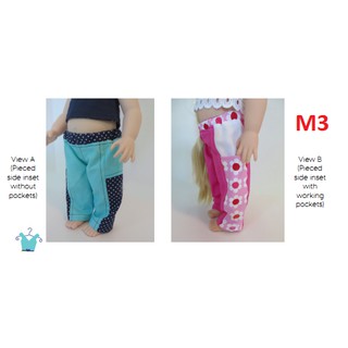 Rập giấy quần áo búp bê M3