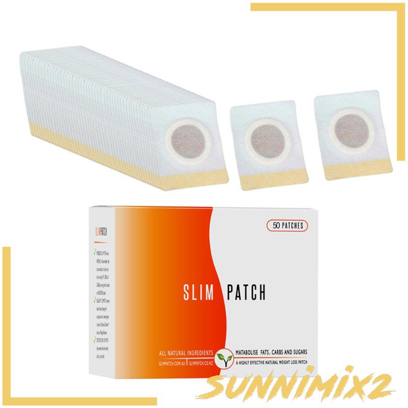 (Hàng Mới Về) Set 100 Miếng Dán Đốt Cháy Mỡ Thừa Làm Thon Gọn Vóc Dáng Sunnimix2