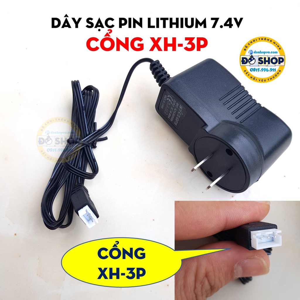 Pin Sạc Lithium 7.4V 3.7V Dành Cho Đồ Chơi Nerf - Đô Shop