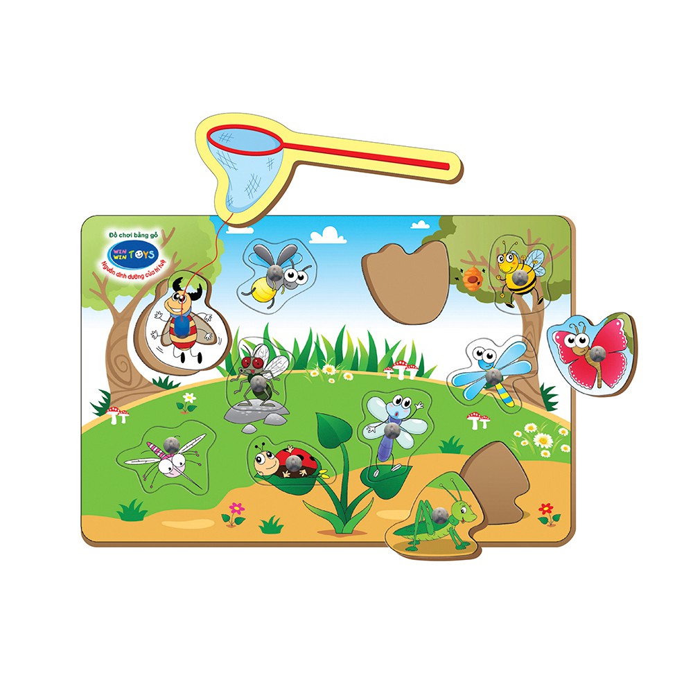 Đồ chơi gỗ Winwintoys 69362 | Vợt côn trùng | Rèn luyện tính khiên nhẫn và khéo léo | Đạt tiêu chuẩn CE và CR