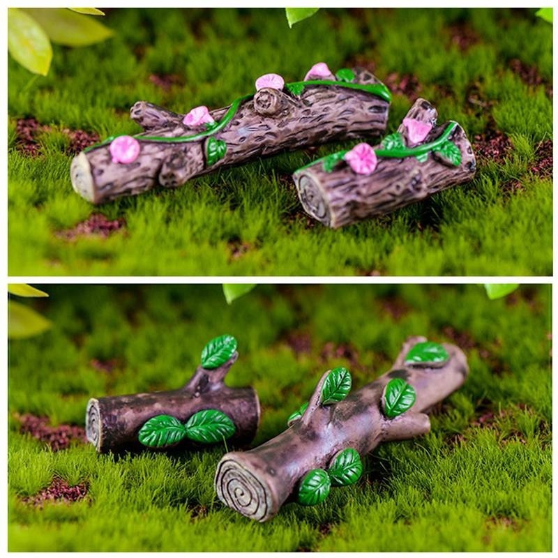 Set 4 Mô Hình Gốc Cây Trang Trí Sân Vườn