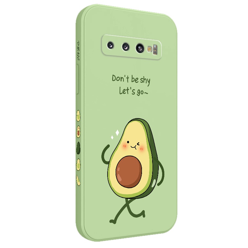 Ốp Điện Thoại Mềm Họa Tiết Quả Bơ Sáng Tạo Cho Samsung Galaxy S10 S10E Plus S9 Plus