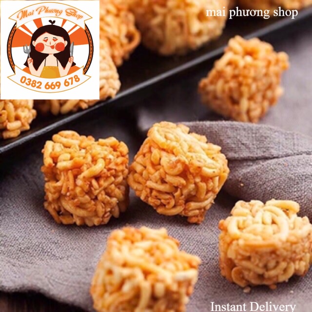 1 BỊCH 12 GÓI SNACK MỲ GÀ CAY VIÊN THÁI LAN