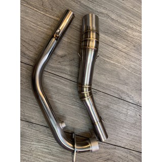 cổ pô 2 khúc 304 gắn lon tăng cho  xe winner sonic