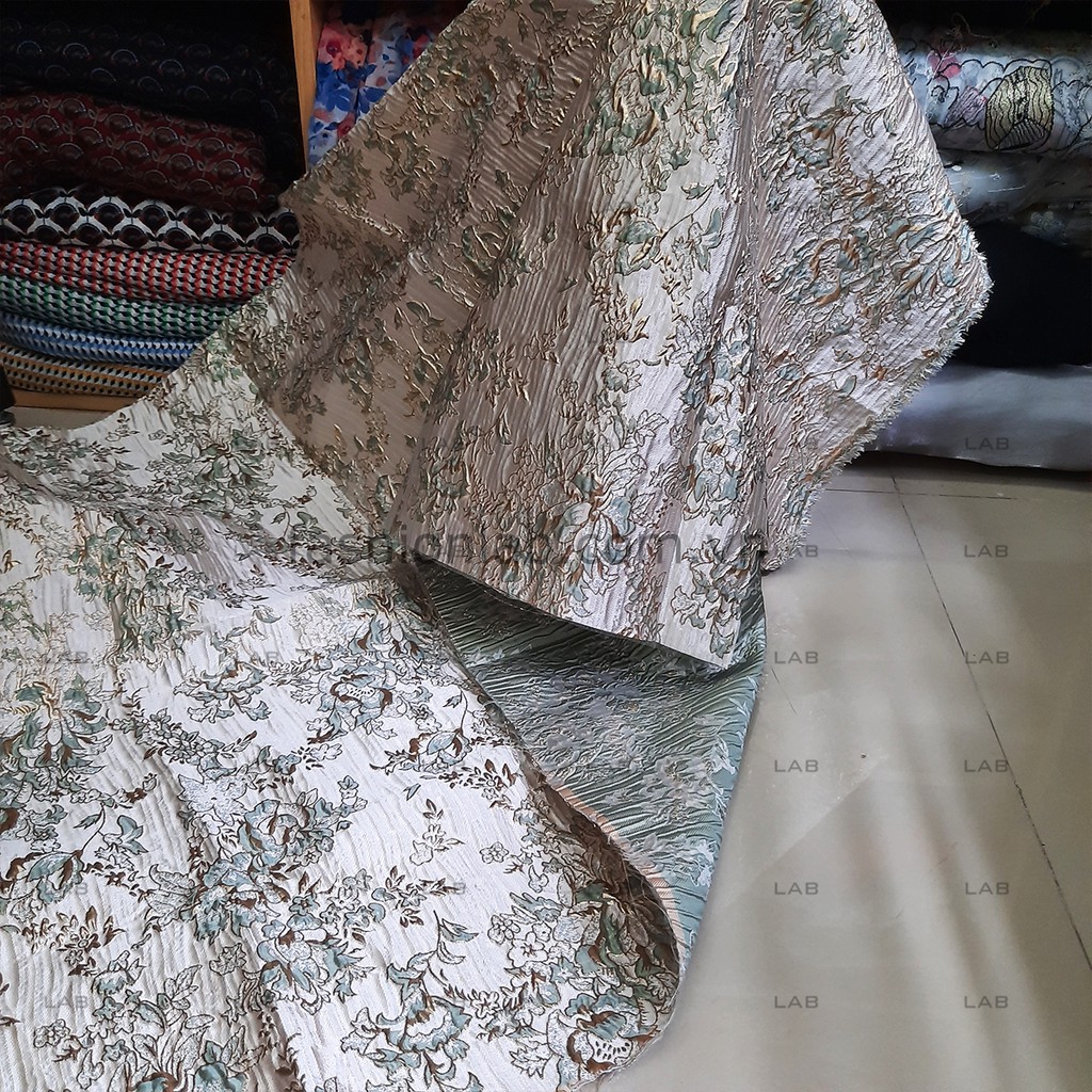 Vải gấm hoa gân khổ 150cm  #0305