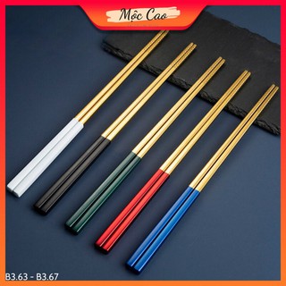 Đũa inox, đũa inox 304 hàn quốc mạ vàng nhiều màu phụ kiện bàn ăn sang trọng