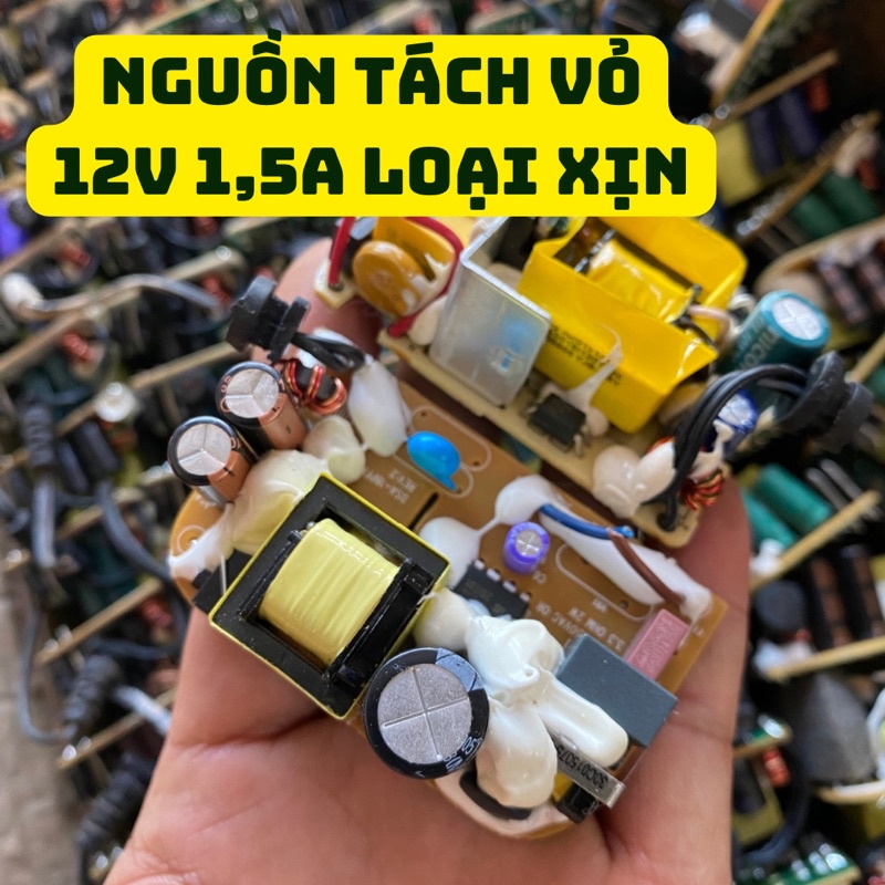 Nguồn 12VDC 1,5a đã tách vỏ, loại xịn