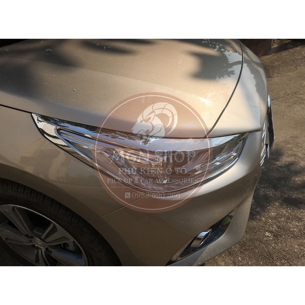 [Ốp đèn pha] [Hyundai Accent 2018 - 2021] [màu bạc]