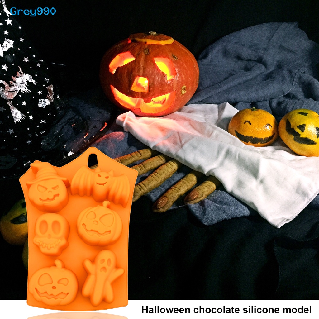 Khuôn Silicone Tạo Hình Làm Bánh Kẹo Chủ Đề Halloween Grey990