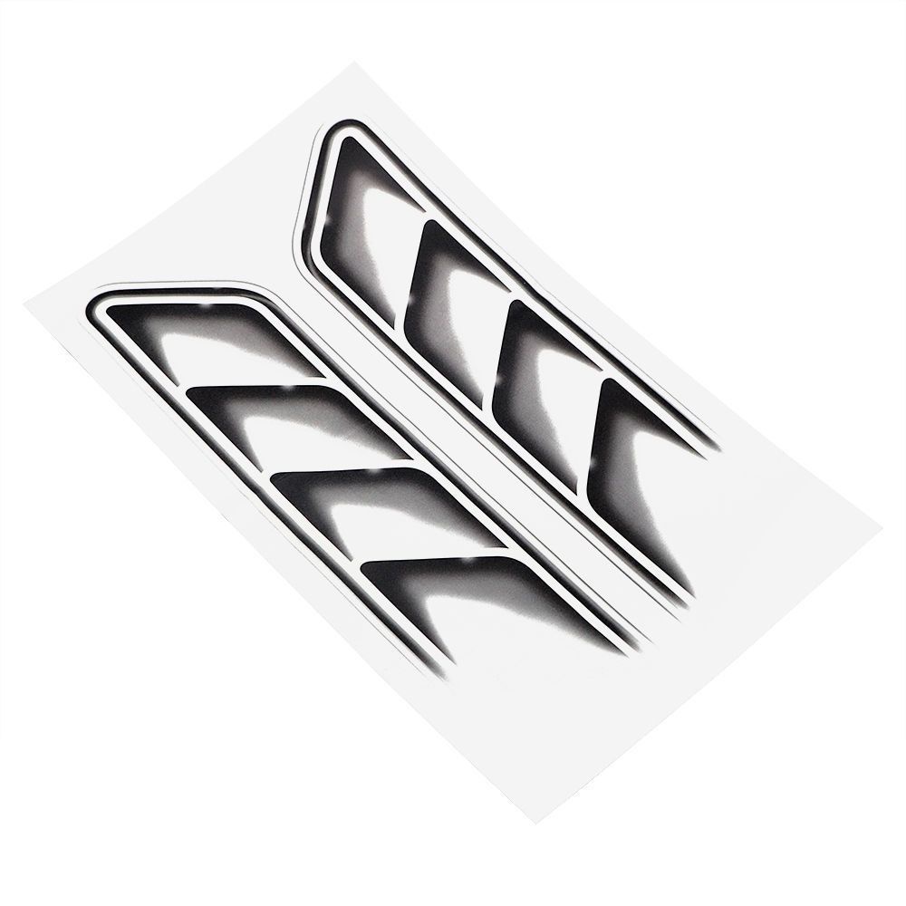 Miếng dán trang trí xe hơi FENDER hình vây cá mập 3D màu đen chống thấm nước