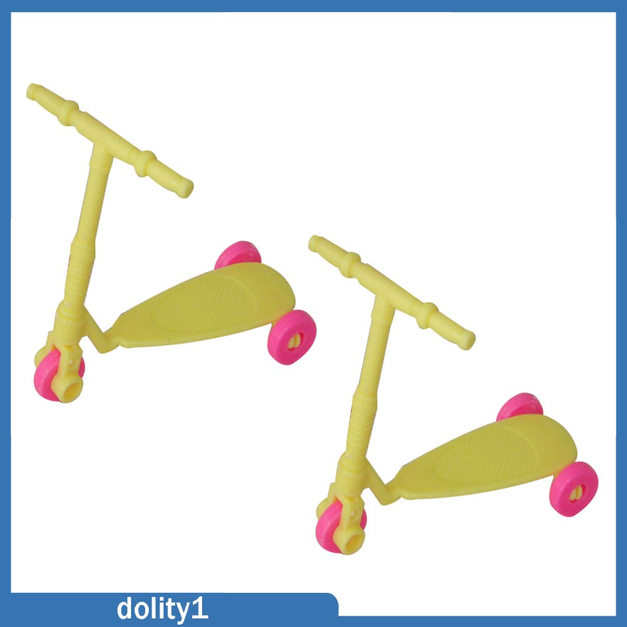 Set 2 Xe Scooter Đồ Chơi Cho Búp Bê Màu Sắc Ngẫu Nhiên