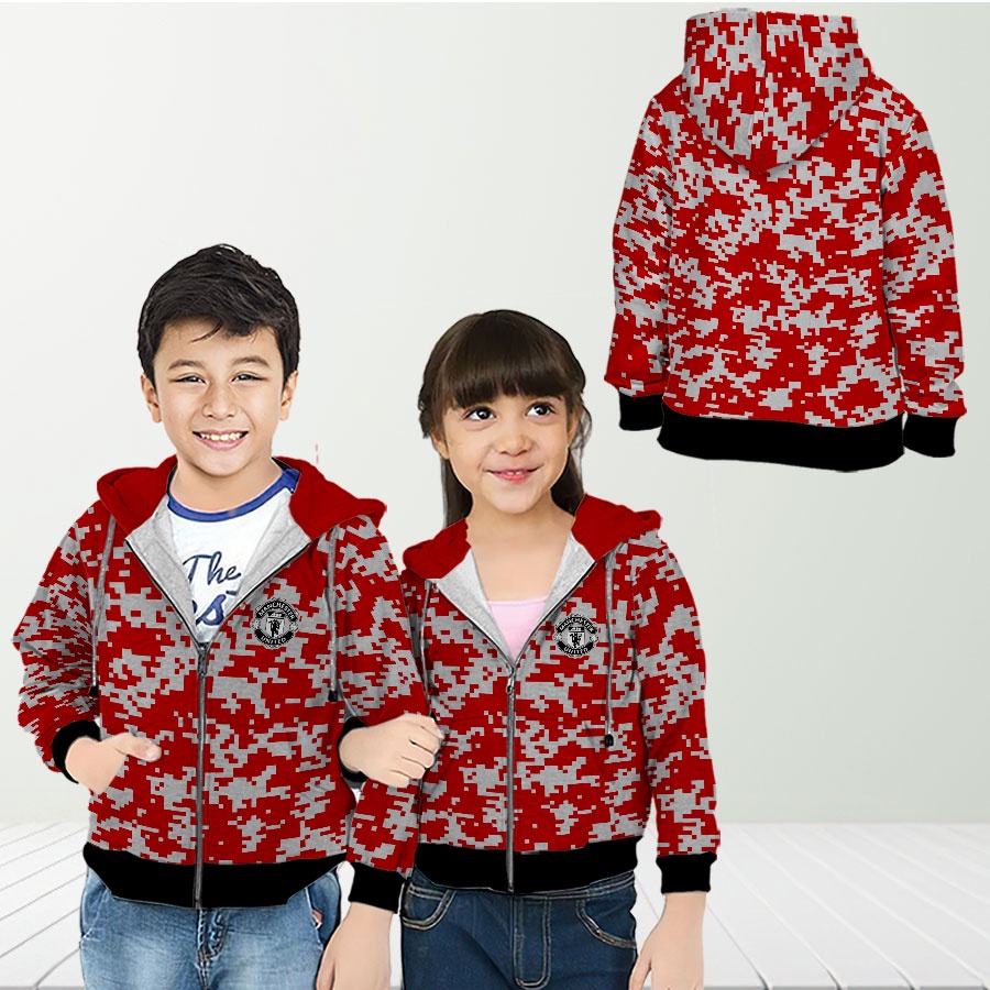 Áo khoác Hoodie in biểu tượng Manchester United cho trẻ em