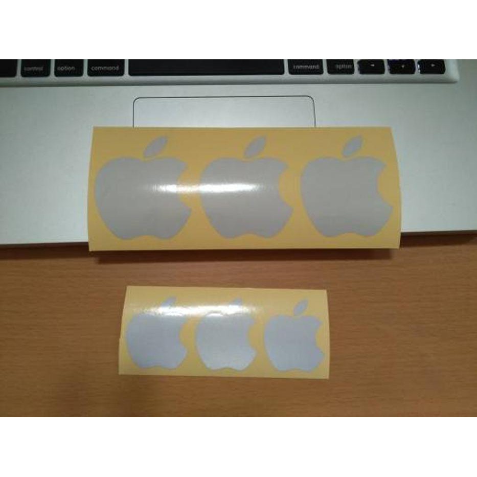 Miếng Dán Trang Trí Laptop / Kính Xe Hơi / Xe Hơi Họa Tiết Logo Apple Unit 6cm