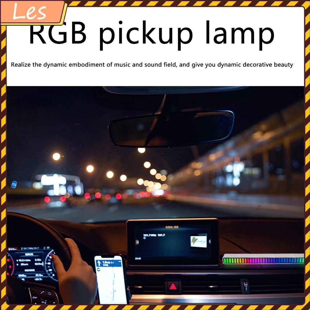 Dây đèn 32 bóng LED RGB điều khiển bằng giọng nói trang trí xe hơi