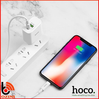 CỦ/CỐC SẠC NHANH HOCO C57A USB QC3.0 & TYPE-C