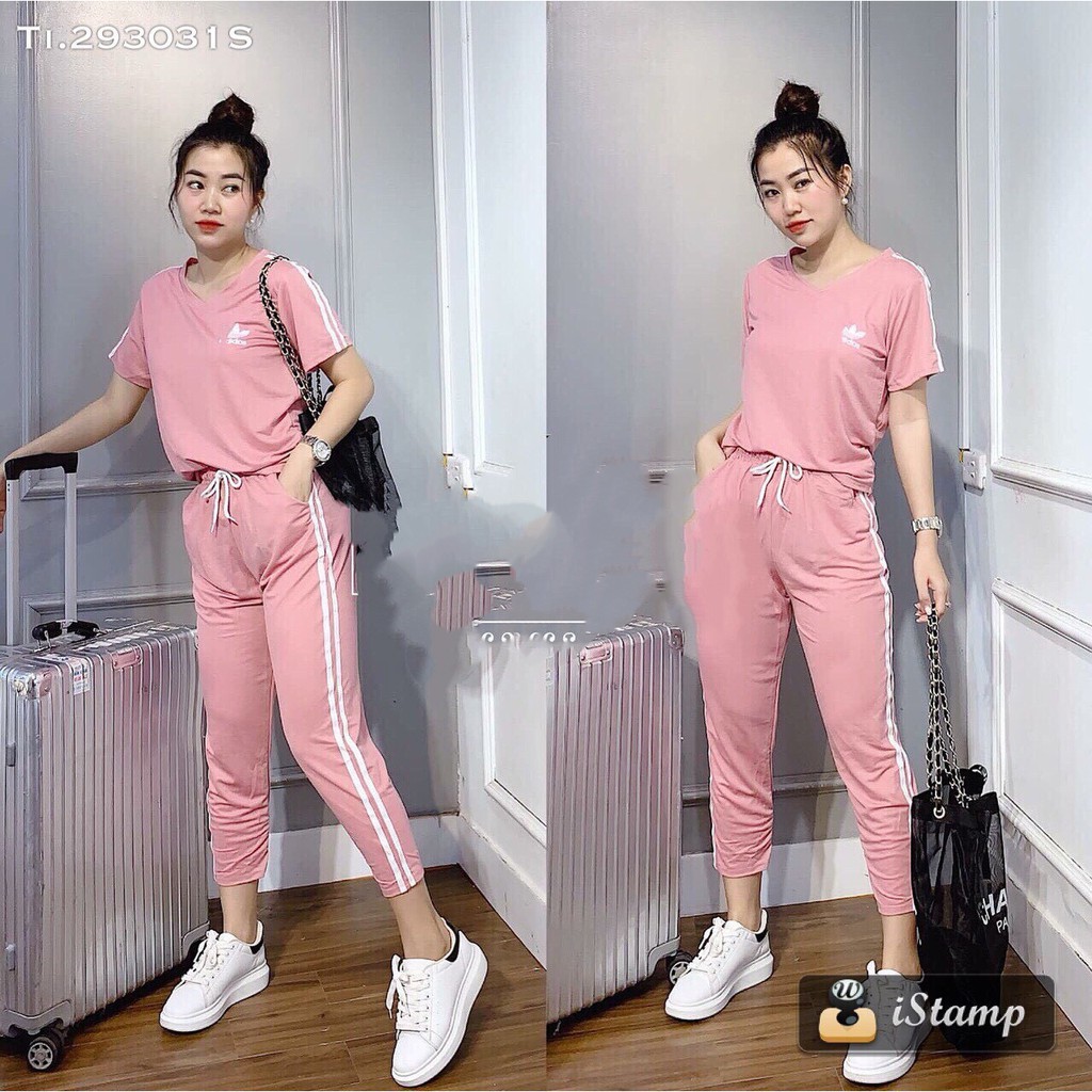 Free Ship_Đồ Bộ Cổ Tim, Quần Dài, Chất Thun Cotton 100%. | BigBuy360 - bigbuy360.vn