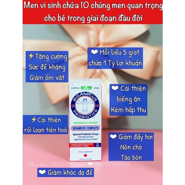 Men vi sinh 10 chủng Bioamicus chính hãng