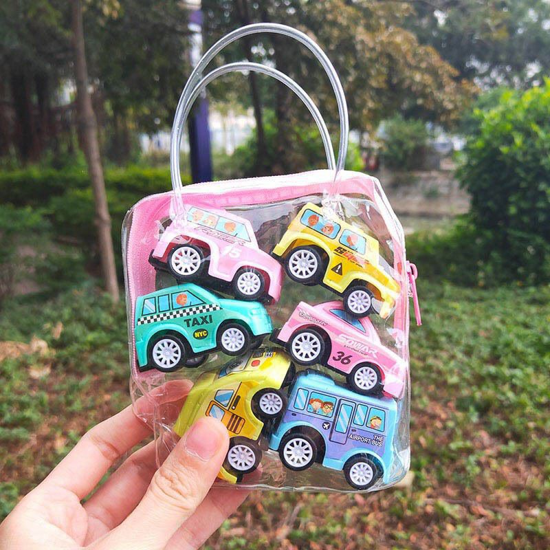 Bộ Đồ Chơi 6 Ô Tô Mini Chạy Đà NHiều Màu Sắc Cho Bé - Chất Liệu Nhựa An Toàn Cho Bé  Sóc_toystore